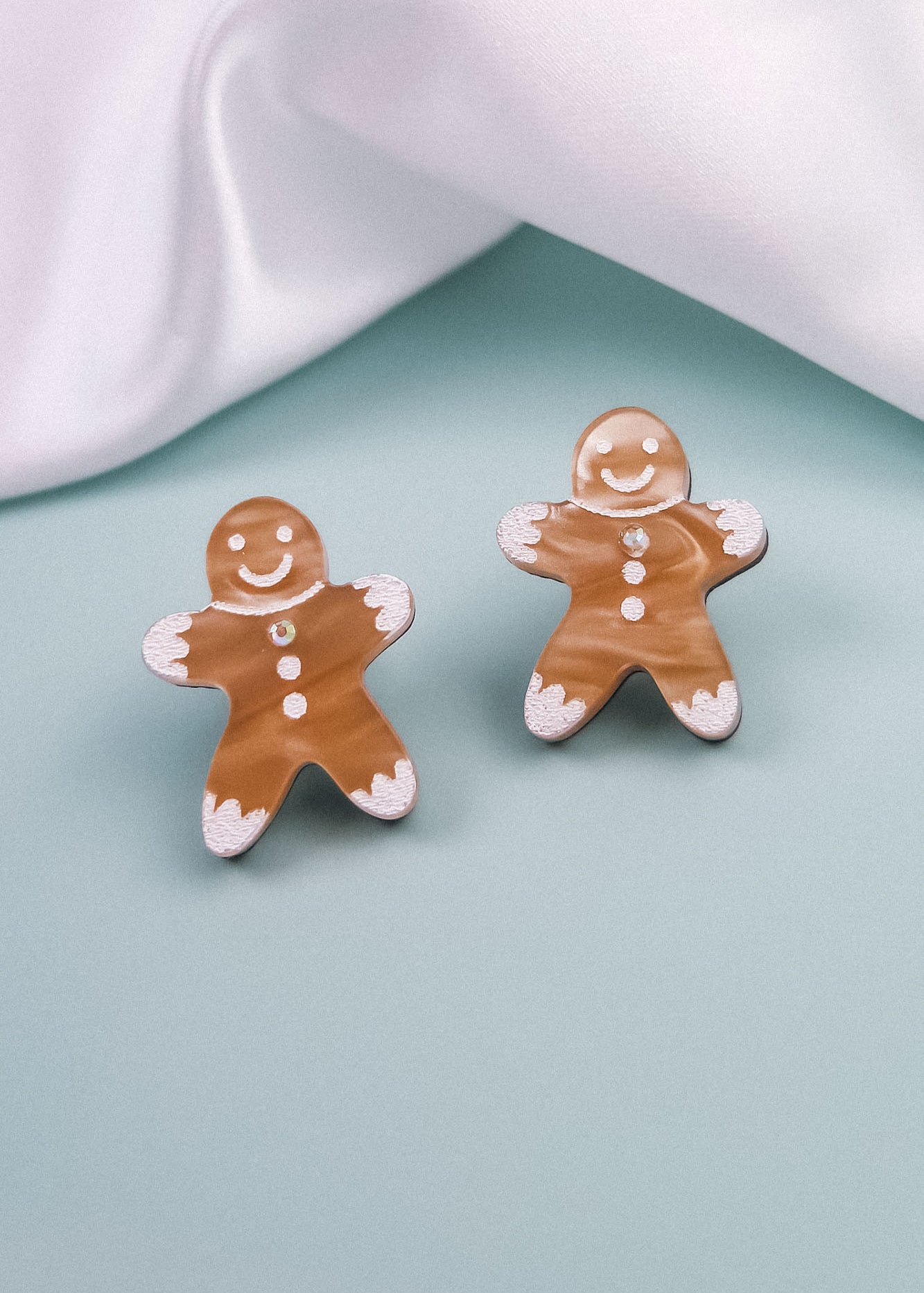 Gingerbread Man Studs - DORUZOVA