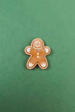 Gingerbread Man Pin - DORUZOVA