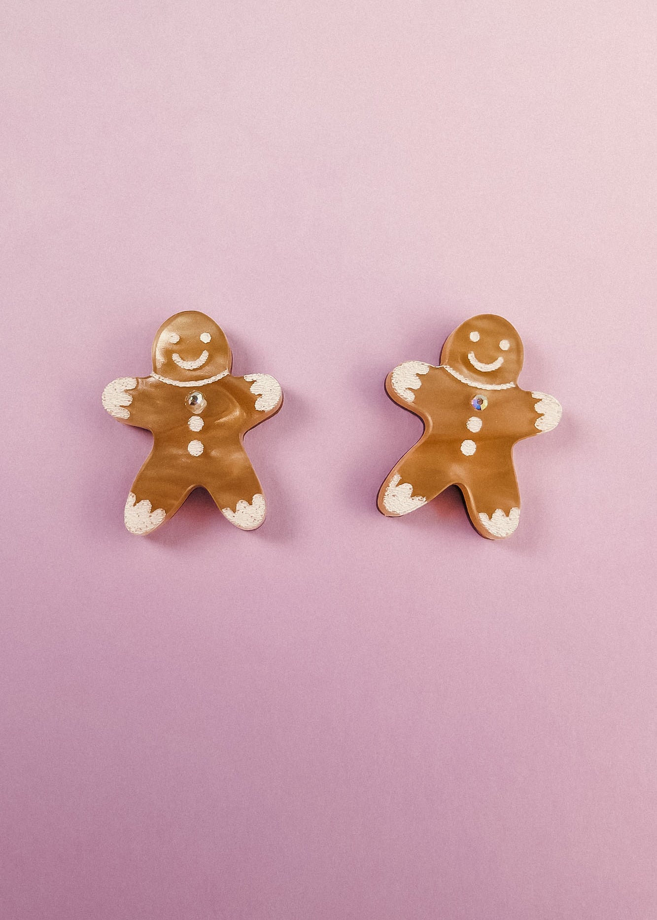 Gingerbread Man Studs - DORUZOVA