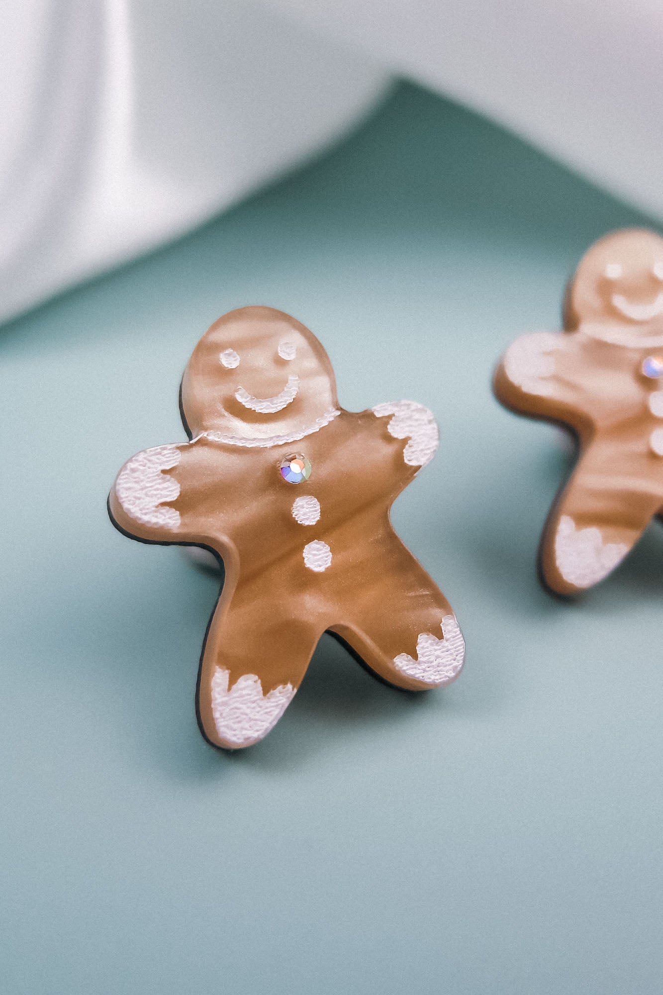 Gingerbread Man Studs - DORUZOVA